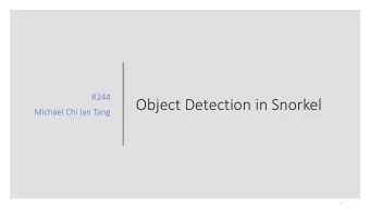 Object Detection in Snorkel  Michael Chi Ian Tang  1  Snorkel  2 Data Programming  Labelling