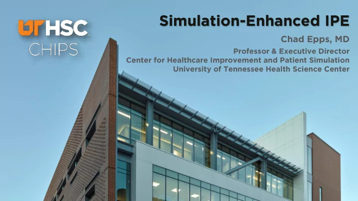 simulation enhanced ipe