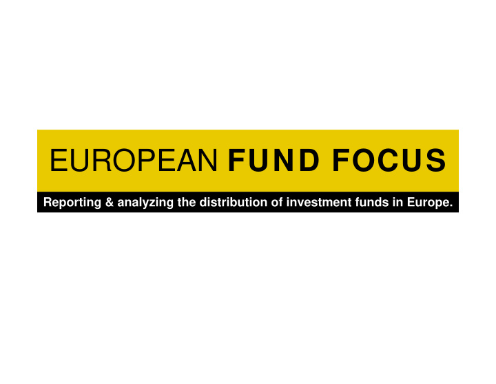 european fund focus