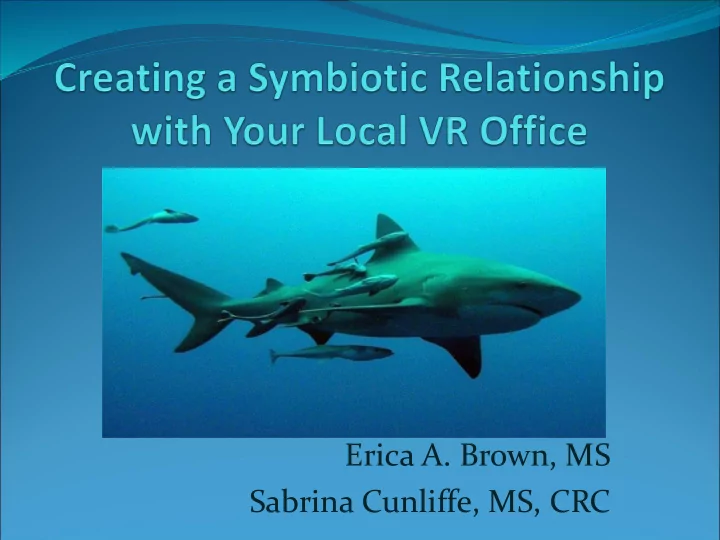 sabrina cunliffe ms crc session overview