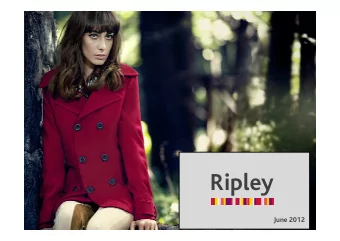 Ripley  June 2012  1  Ripley  Corp  One of the biggest holdings of the department  store business