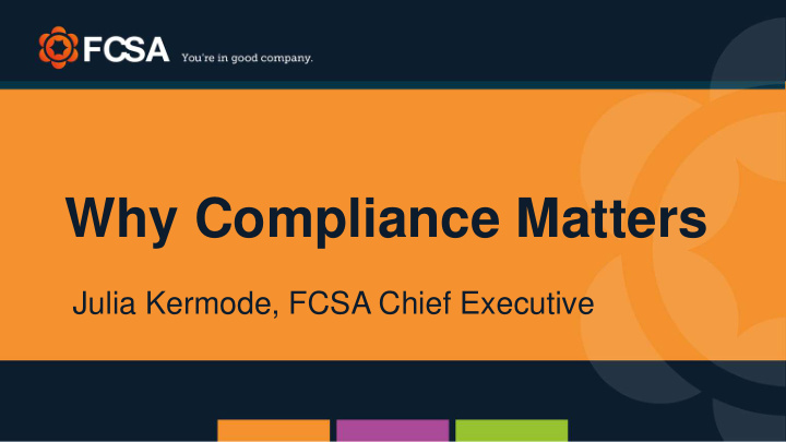 why compliance matters