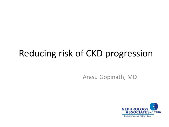 reducing risk of ckd progression