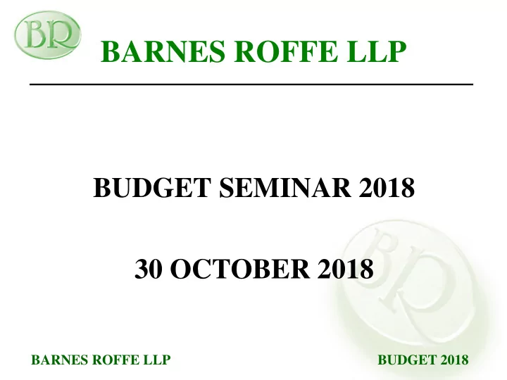 barnes roffe llp