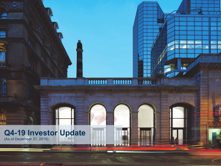 q4 19 investor update