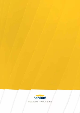 PRESENTATION TO ANALYSTS 2013  Non-executive directors  Company secretary  GG Gelink (Chairman),