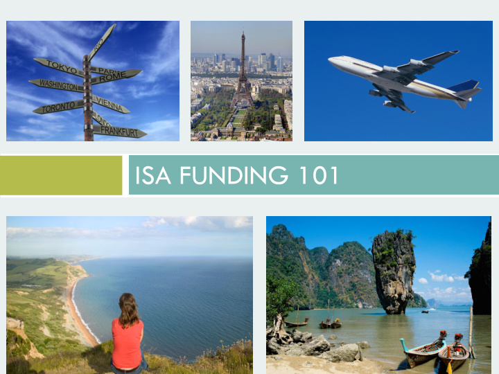 isa funding 101 what is the international summer award