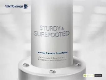 Disclaimer This presentation is based on FBN Holdings Plcs (FBNH or FBNHoldings or