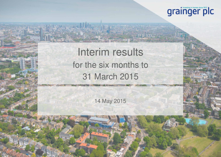 interim results