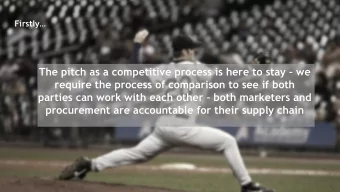 parties can work with each other  both marketers and  procurement are accountable for their