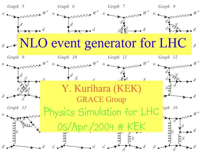 nlo event generator for lhc