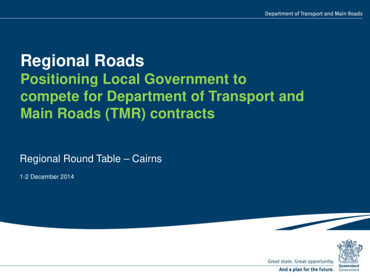 regional roads