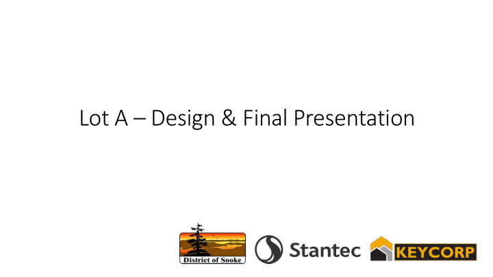 lot a design final presentation table of content