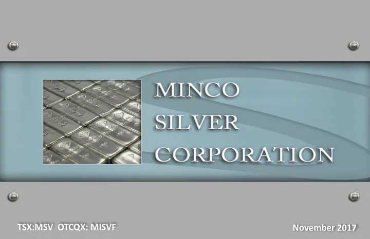 tsx msv otcqx misvf november 2017