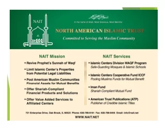 Salah M Obeidallah  NAIT Executive Director  BS in corporate accounting    MBA in cost