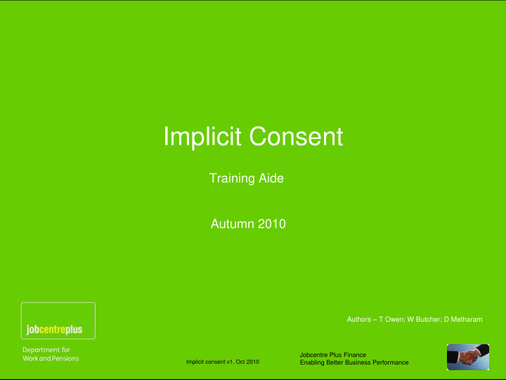 implicit consent