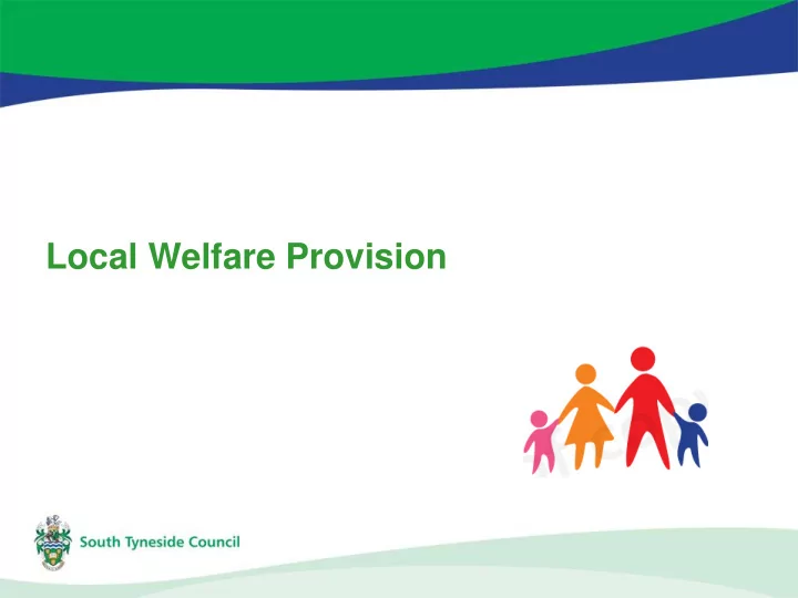 local welfare provision