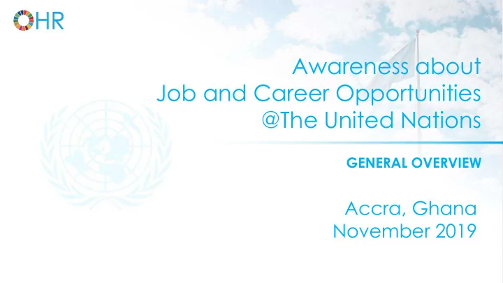 awareness about job and career opportunities the united