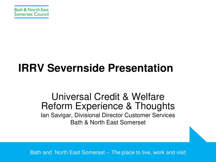 irrv severnside presentation