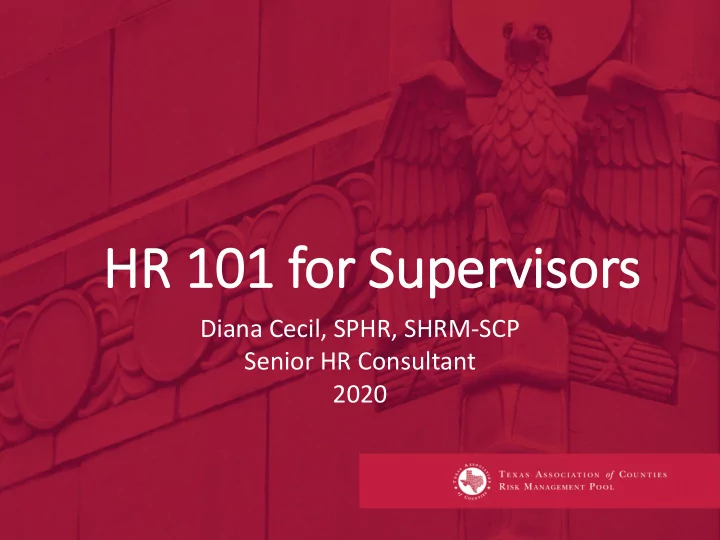 hr 101 f 101 for or su superviso sors