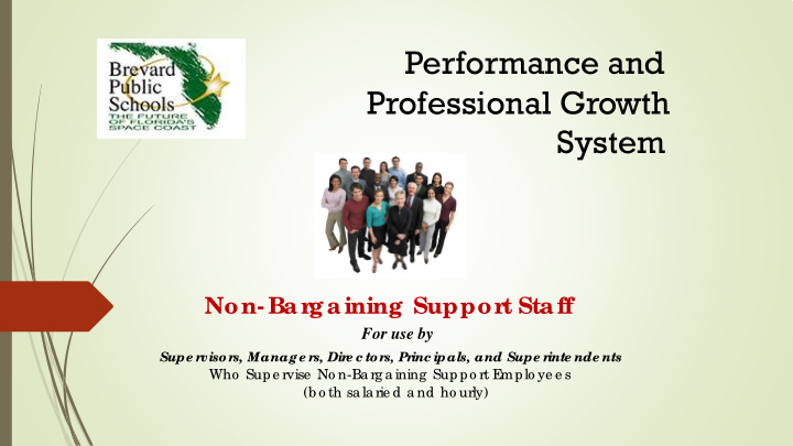 performance and professional growth system