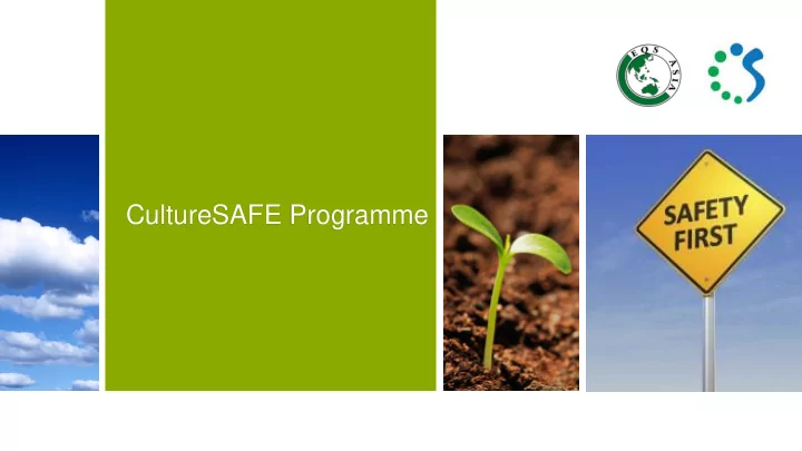 culturesafe programme what is culturesafe
