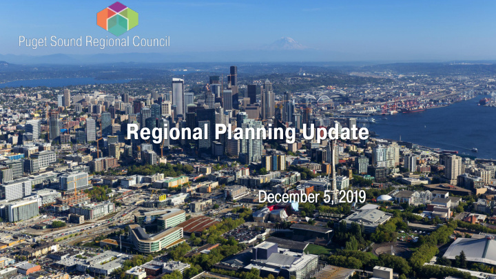 regional planning update