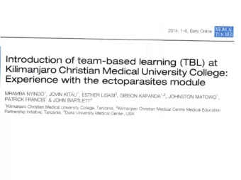 Why do we teach by the team-based  (TBL) mode?  In order to  enhance active and participatory