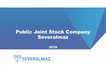 Public Joint Stock Company  Severalmaz  2018  Geology  The position of mining  operations