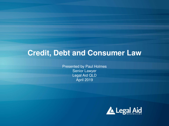 credit debt and consumer law