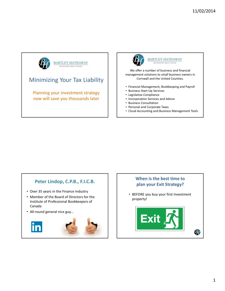 minimizing your tax liability