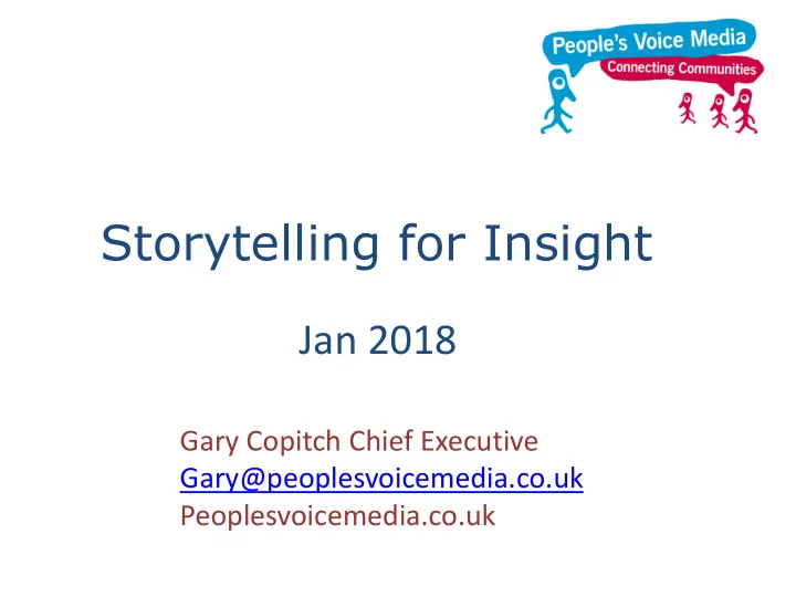 storytelling for insight