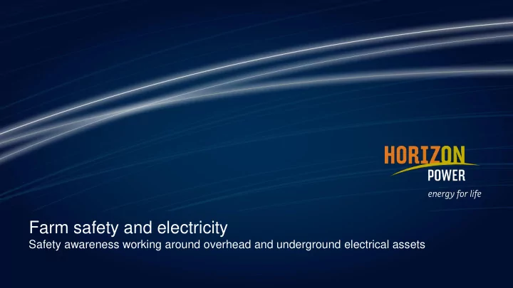 farm safety and electricity