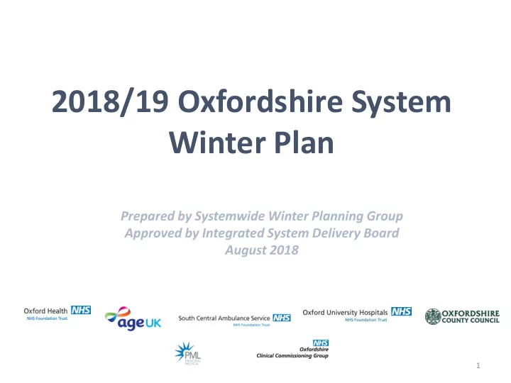 winter plan
