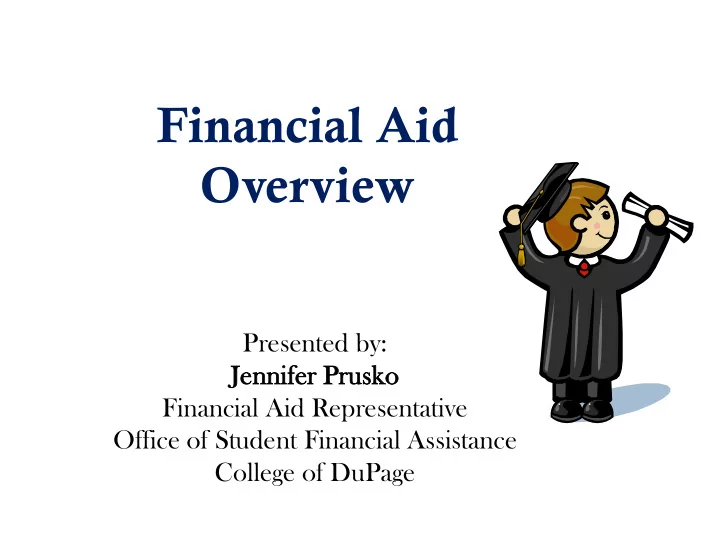 financial aid overview