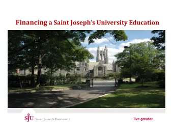 Presentation Overview  Financial Aid 101the Basics  How &amp; When to Apply  Sources of