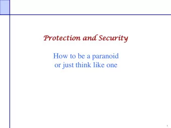 How to be a paranoid  or just think like one  1  2  Leaking information Stealing 26.5 million