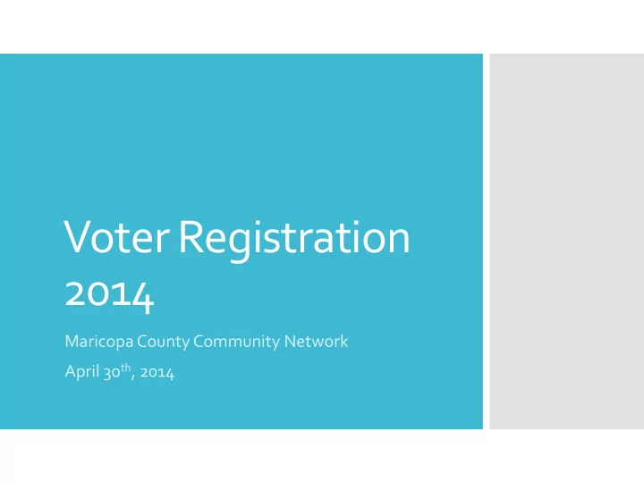 voter registration 2014