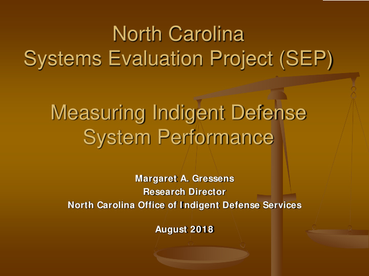 north carolina systems evaluation project sep measuring