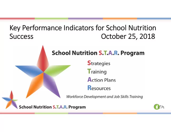 ke key pe performance in indicators fo for school school