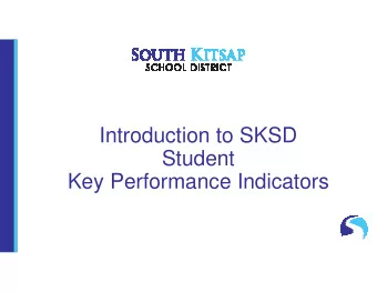 Introduction to SKSD  Student  Key Performance Indicators  Homeroom Login Screen  URL address