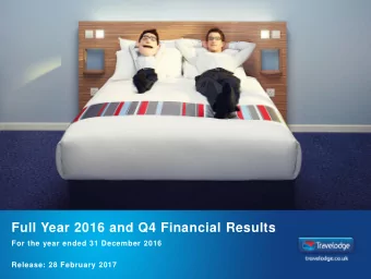 Full Year 2016 and Q4 Financial Results  For the year ended 31 December 2016  Release: 28 February