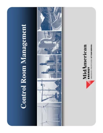 Control Room Management  Control Room Management Program  C1.0  General  C 1.10    Program