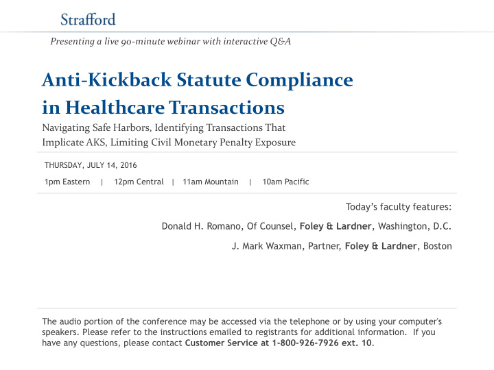 anti kickback statute compliance in healthcare