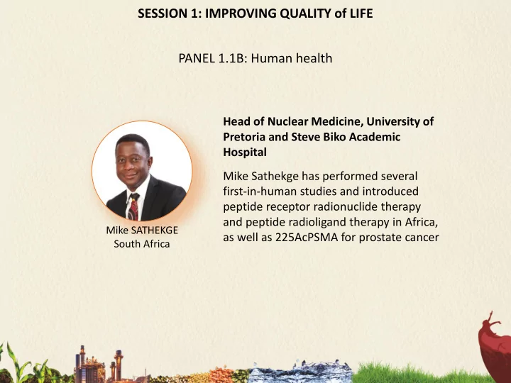 session 1 improving quality of life panel 1 1b human