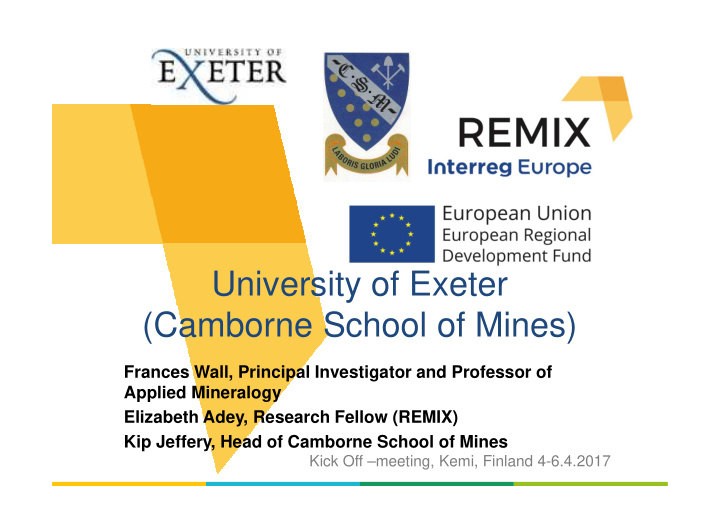 university of exeter camborne school of mines