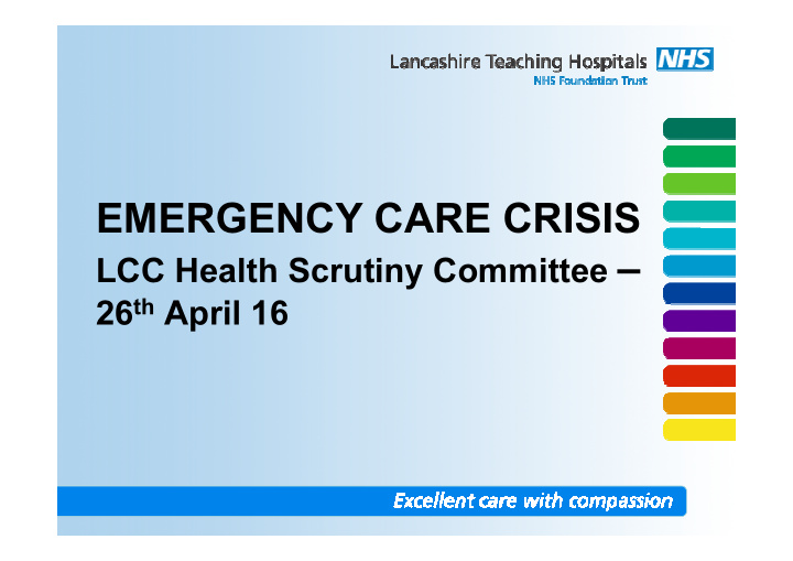 emergency care crisis lcc health scrutiny committee
