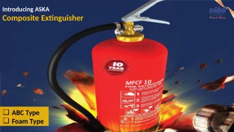 Composite Extjnguisher  ABC Type  Foam Type  Introducing in  Technical  Collaboratjon with