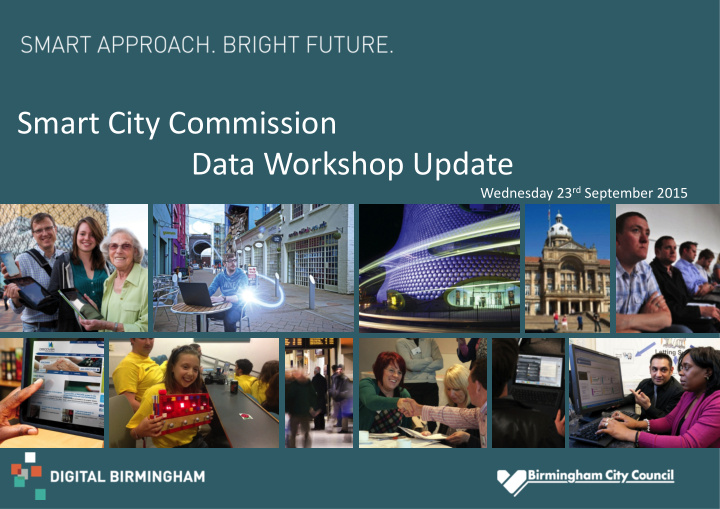 smart city commission data workshop update