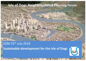 Agenda  1. What happened to the Quick Neighbourhood Plan?  2. What to do next?  3. Rationale